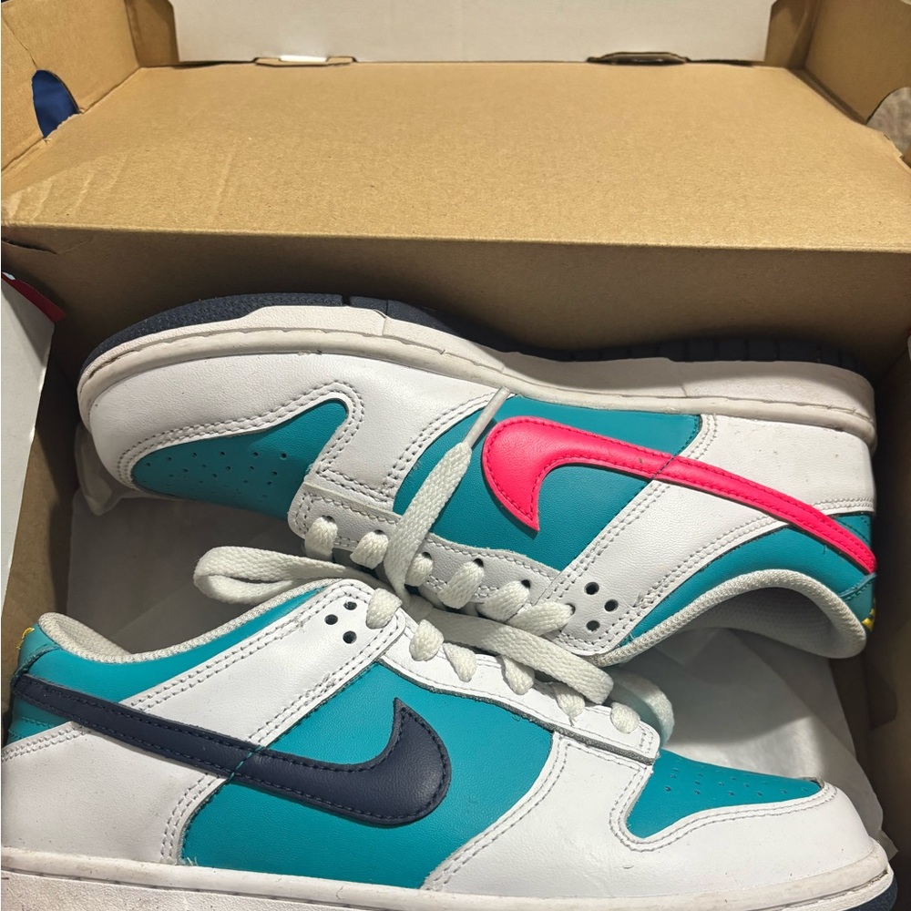 Nike Teal and Pink Sneakers